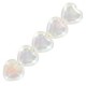 Czech Hearts beads kralen 6mm Crystal ab 00030/28701
